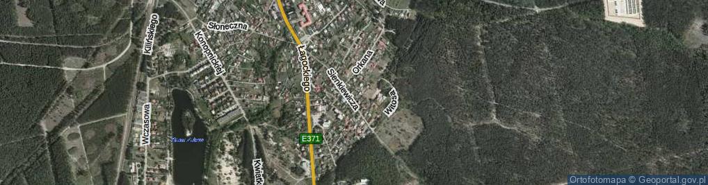 Zdjęcie satelitarne Piwna ul.